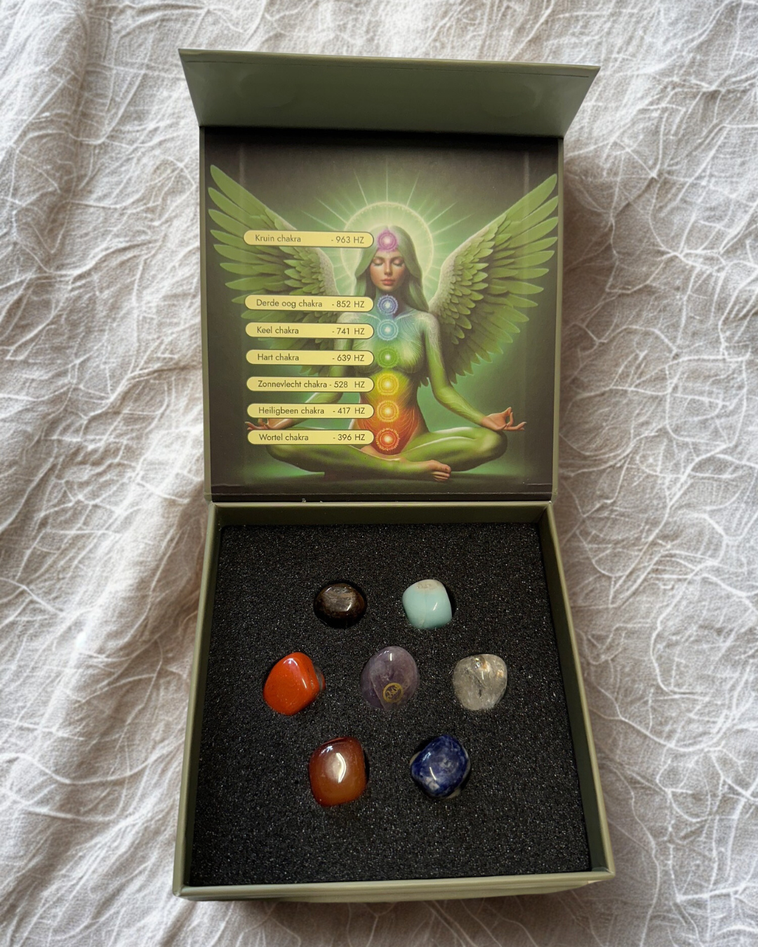 Chakra stenen doosje